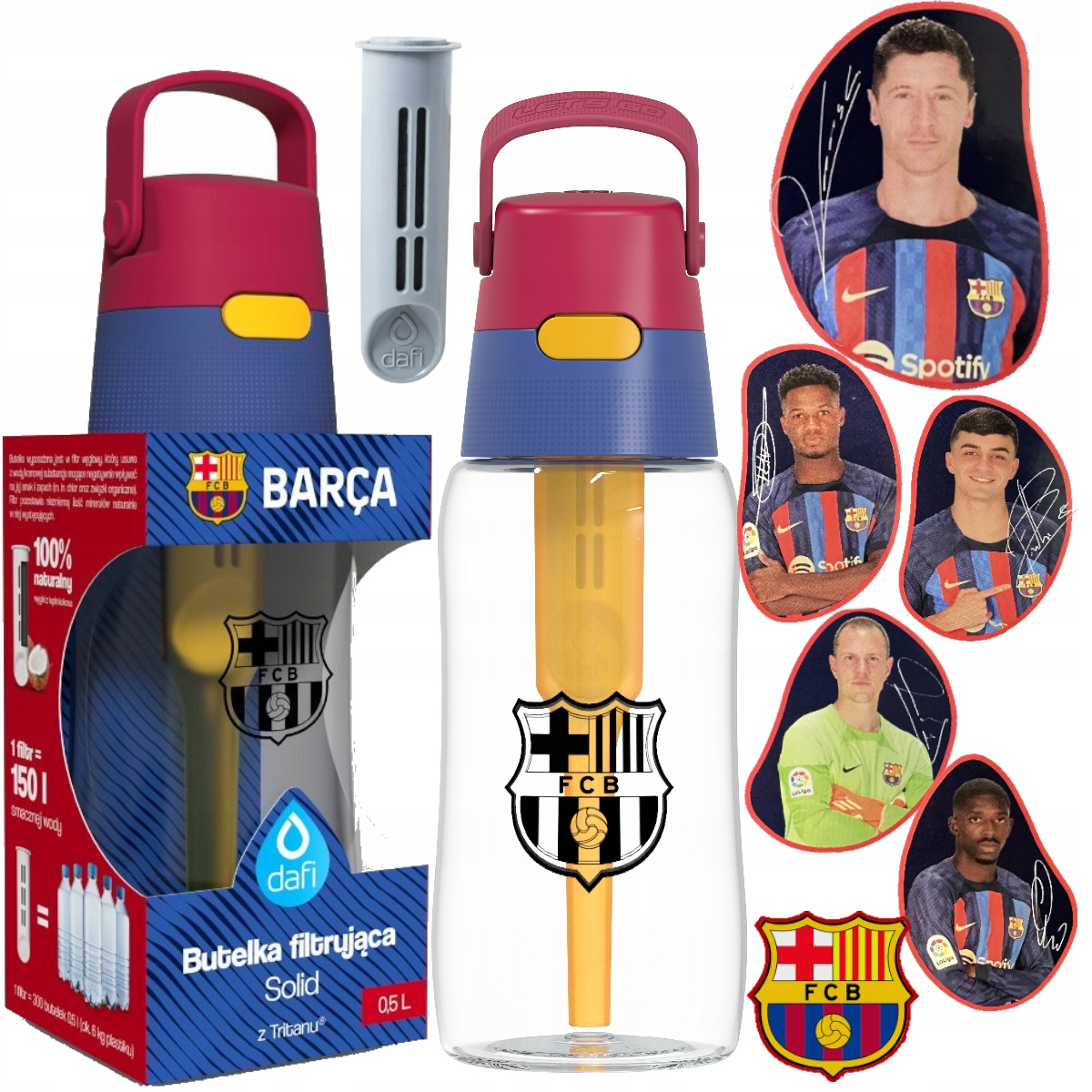 Dafi Solid FC Barcelona filtračná fľaša 0,5l